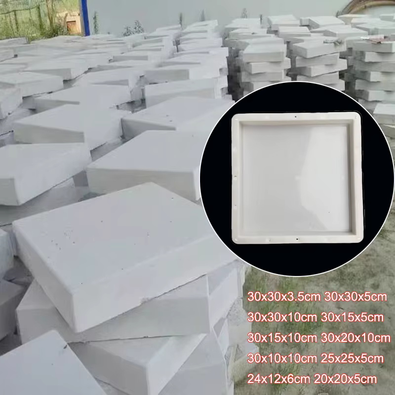 Moule en plastique pour dalles de ciment préfabriquées, outil de fabrication de briques de ciment po