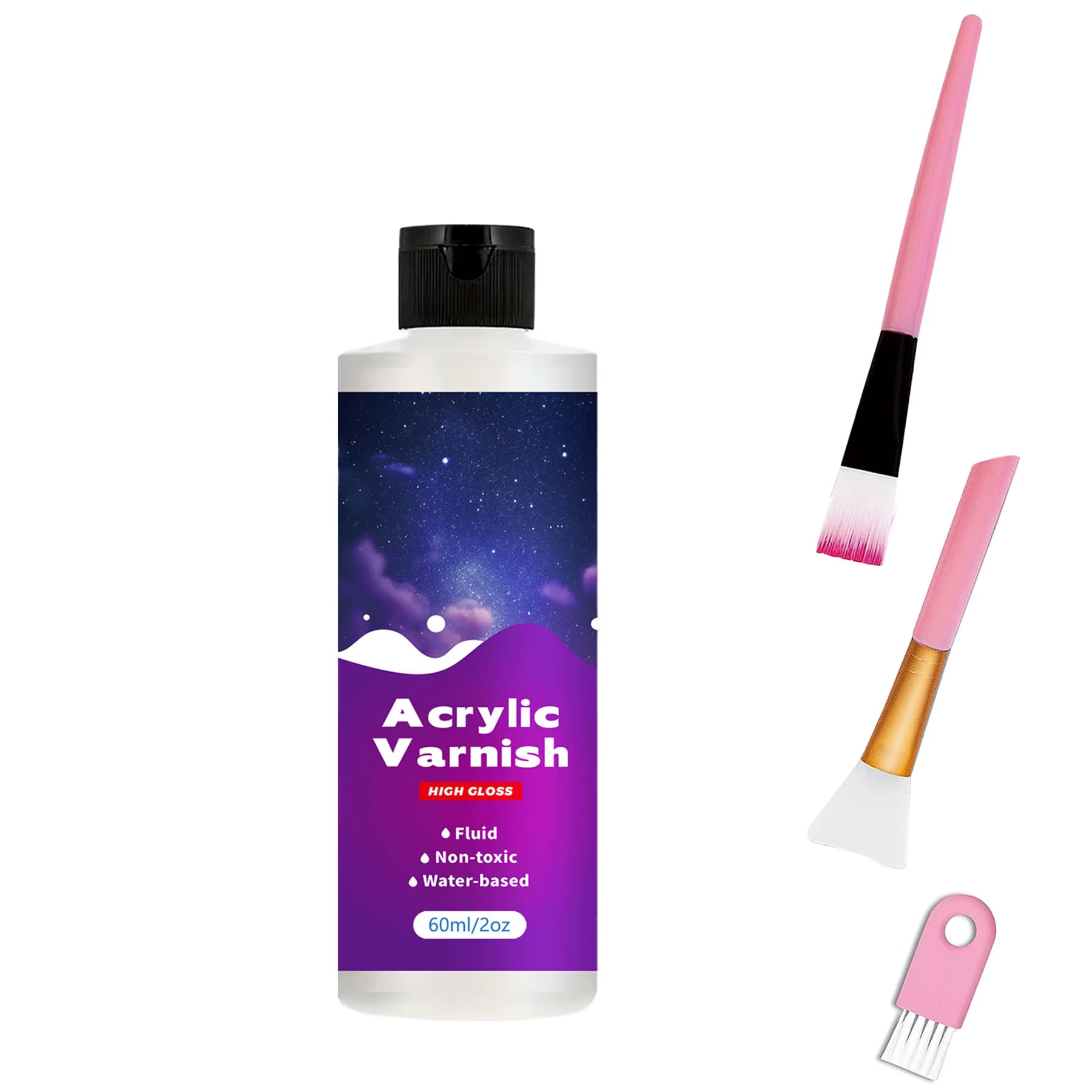 Vernis acrylique haute brillance, revêtement d'étanchéité imperméable pour la peinture, protection b