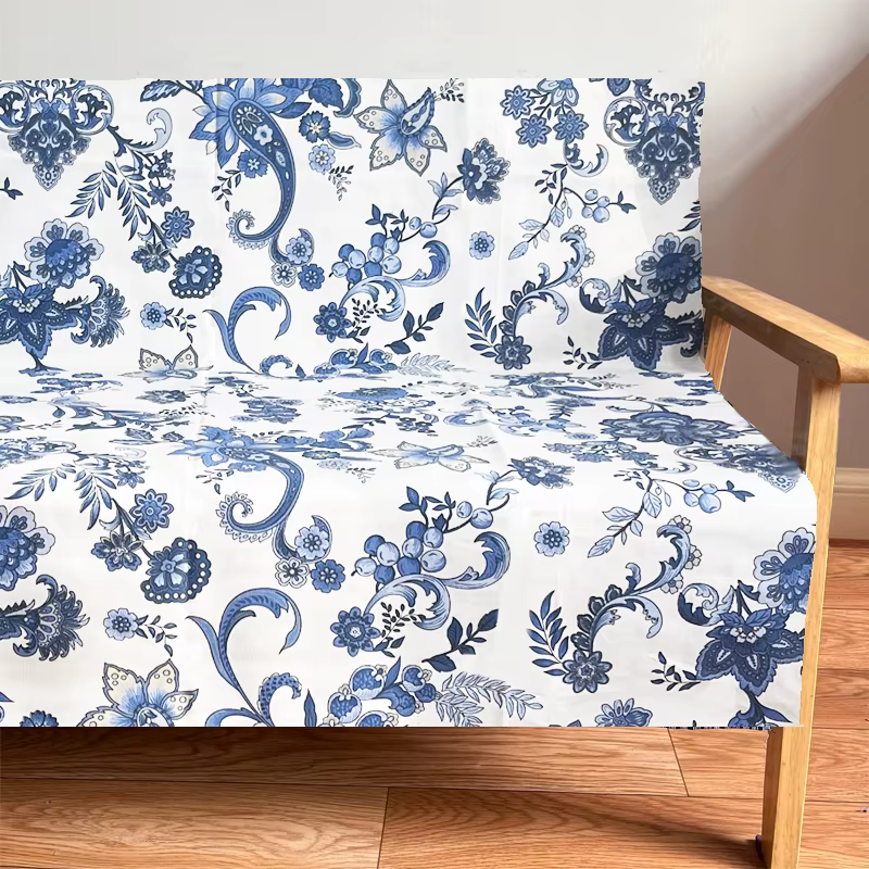 Tissu en toile de coton pur de 2.4m de large au mètre, pour draps de lit, housses de canapé, rideaux
