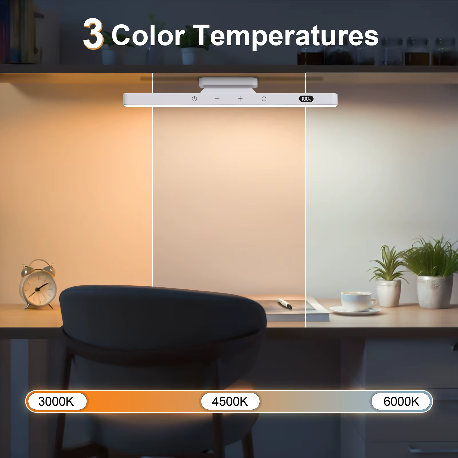 WILLED – lumières de miroir à intensité variable, 5W, 3 couleurs, lumière de maquillage réglable ave