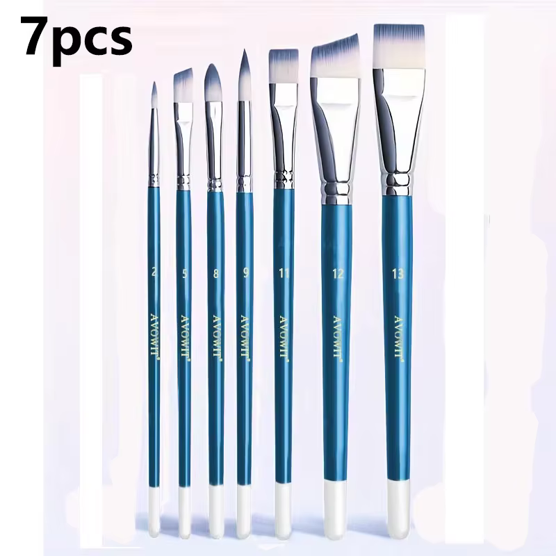 Ensemble de pinceaux de peinture professionnels, pinceaux larges et délicats pour le maquillage et l