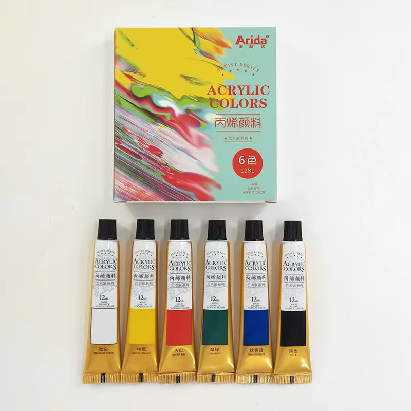 Assortiment de peinture acrylique, hydrofuge, résistante aux UV, kit de peinture d'entrée de gamme p