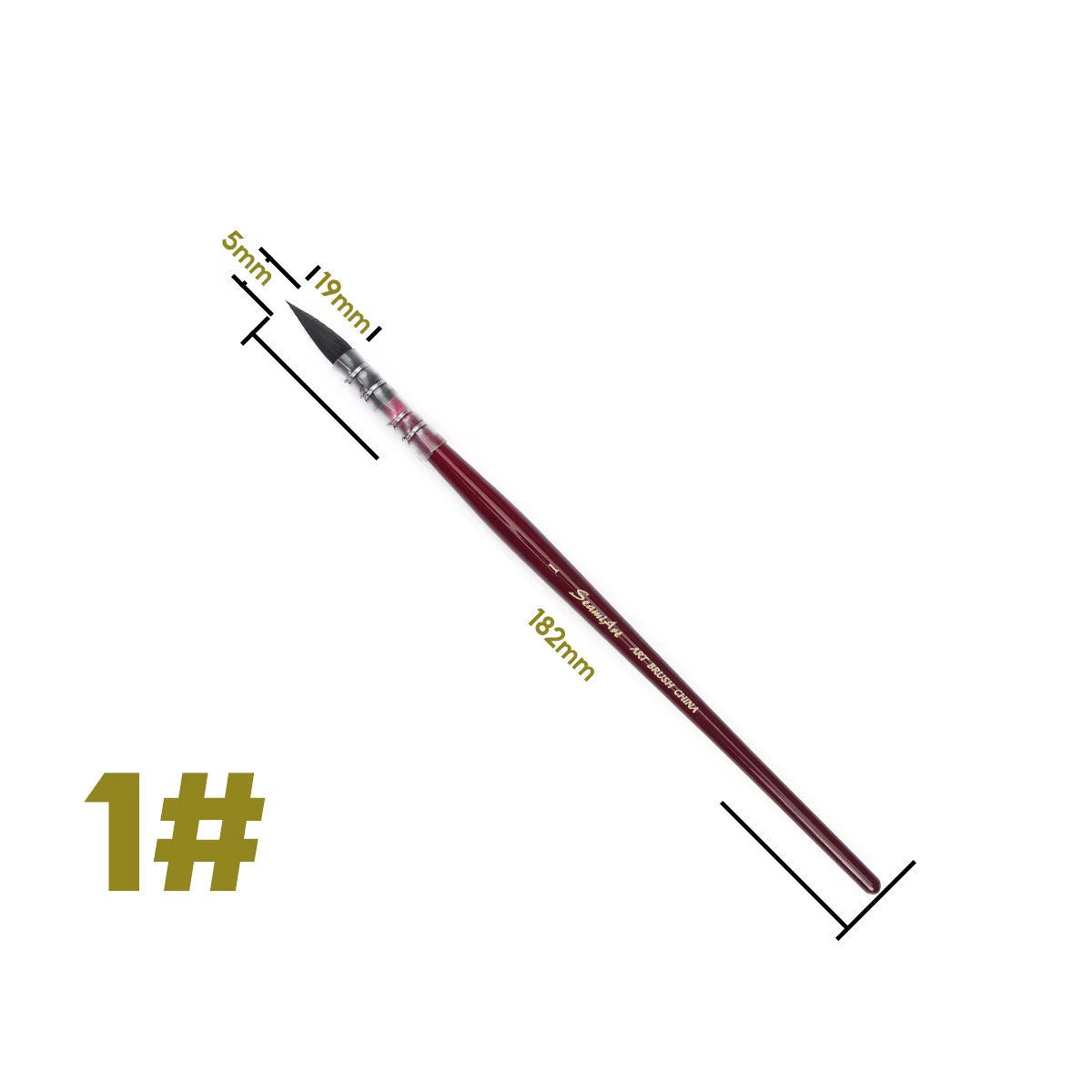 Pinceaux de dessin pour peinture à la main, 1 pièce, stylo professionnel pour aquarelle, peinture à 