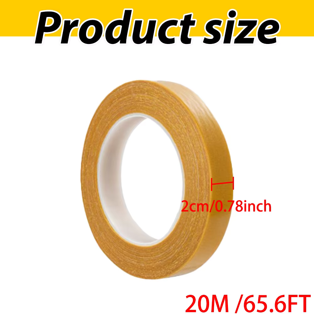 Ruban adhésif Double face en tissu Super résistant sans trace, ruban adhésif Transparent Washi Doubl