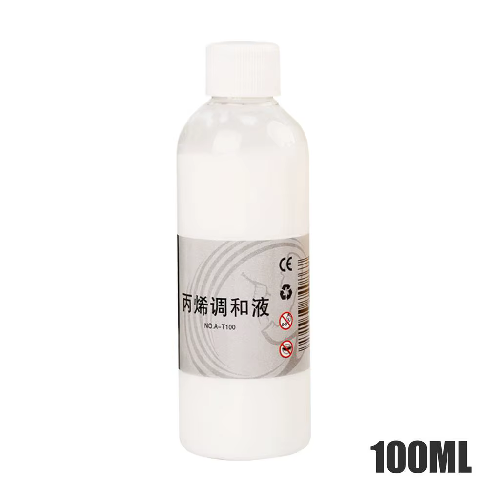 Peinture acrylique 100ML, mélange spécial, poudre d'eau liquide, diluant, Pigment acrylique, diluez 