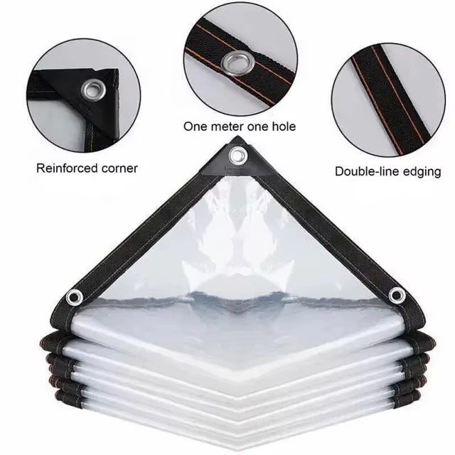 Bâche transparente imperméable pour jardin, bâche en polyéthylène transparente imperméable, couvertu