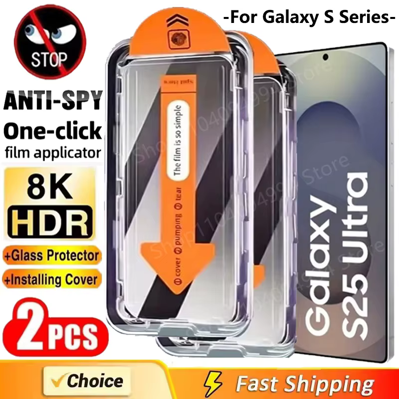 Protecteur d'écran, 2 pièces, Installation sans poussière, pour Samsung Galaxy S25 S24 S21 S22 S23 U