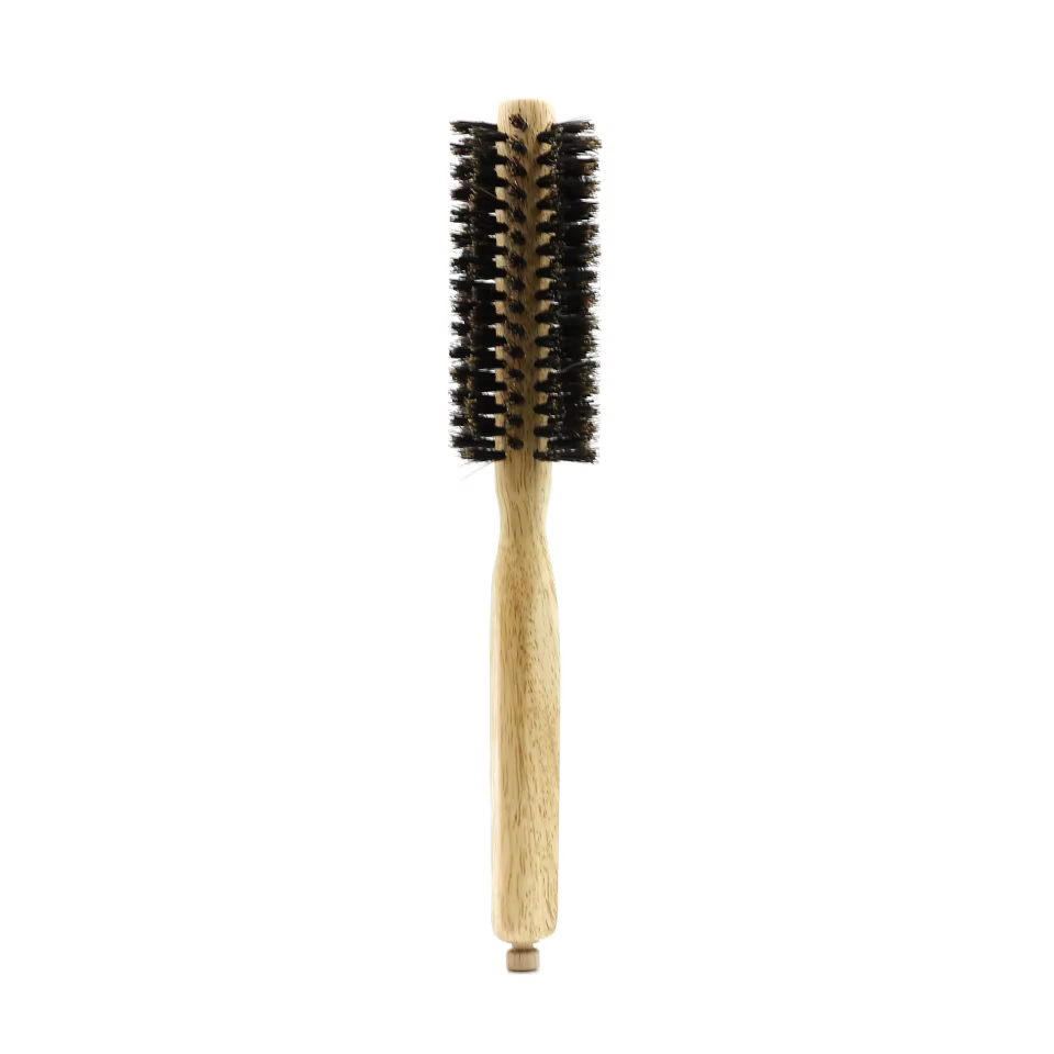 6 tailles manche en bois poils de sanglier brosse ronde queue amovible professionnel Salon de coiffu