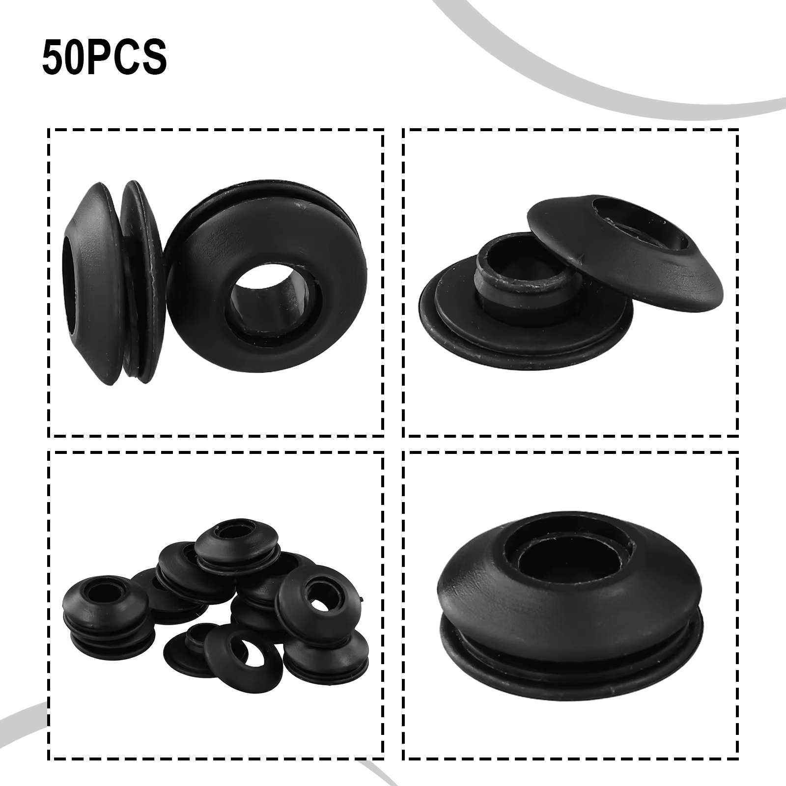 Oeillets ronds en plastique, bâche, couverture solaire, auvent de piscine, bouton de boucle, outils