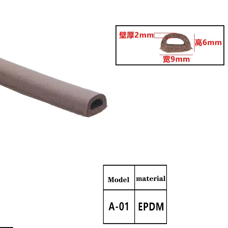 Bande d'étanchéité auto-adhésive EPDM pour portes et fenêtres, insonorisation, évitement des collisi