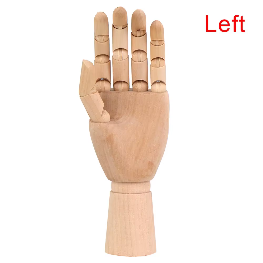 Mannequin de croquis en bois pour la décoration intérieure, modèle de main, modèles d'artiste humain