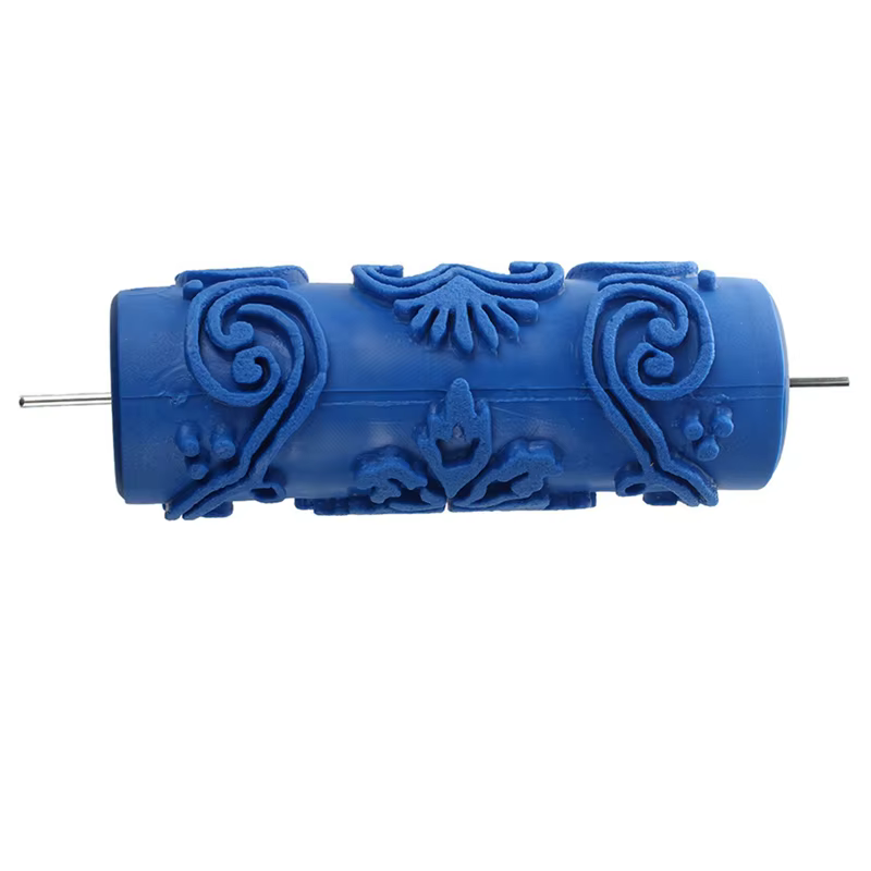 Rouleau de peinture A36T-2X avec Motifs décoratifs pour modèles de machines fleurs/bleu 15 cm
