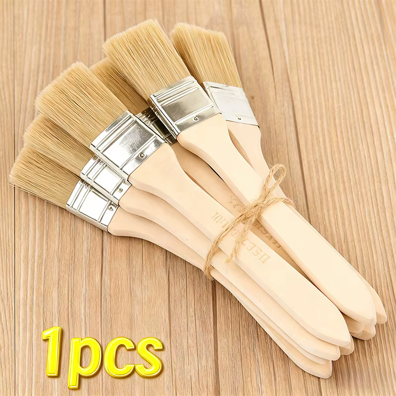 Ensemble de pinceaux professionnels avec manche en bois, pour peinture murale, meubles, maison, tein