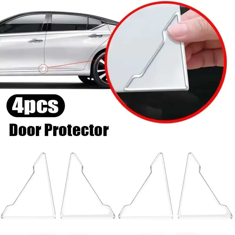 Couverture universelle Anti-collision pour coin de porte de voiture, 4 pièces, protecteur en Silicon