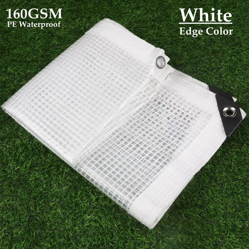 TarLII-Bâche de renforcement en maille PE avec œillets, pergolas, gazébo, couverture de meubles anti