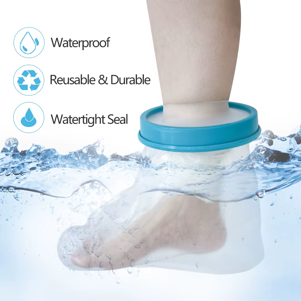 Housses de pied pour adulte, pour douche, Bandage, protecteur étanche, étanche, pour douche et bain,