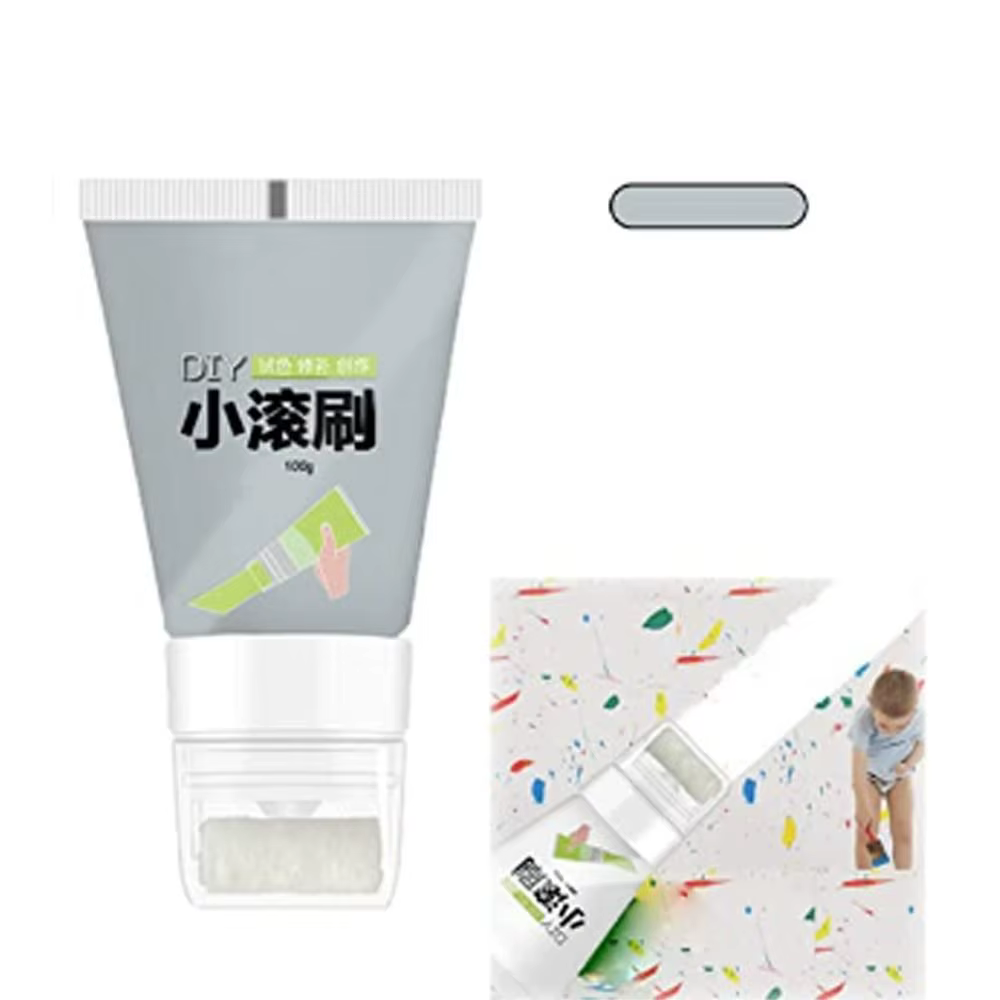 Petite Brosse à Rouler en Latex pour Réparation Murale, Rouleau à Pâte, vaccage Rapide, Crème, Fourn