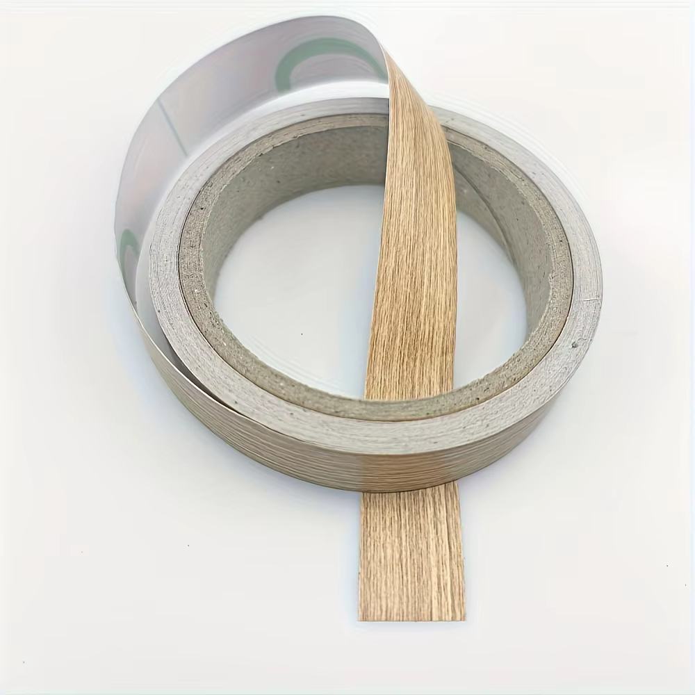 1 rouleau de ruban adhésif auto-adhésif en PVC pour bordure de Grain de bois de 10m (0.787 pouces X