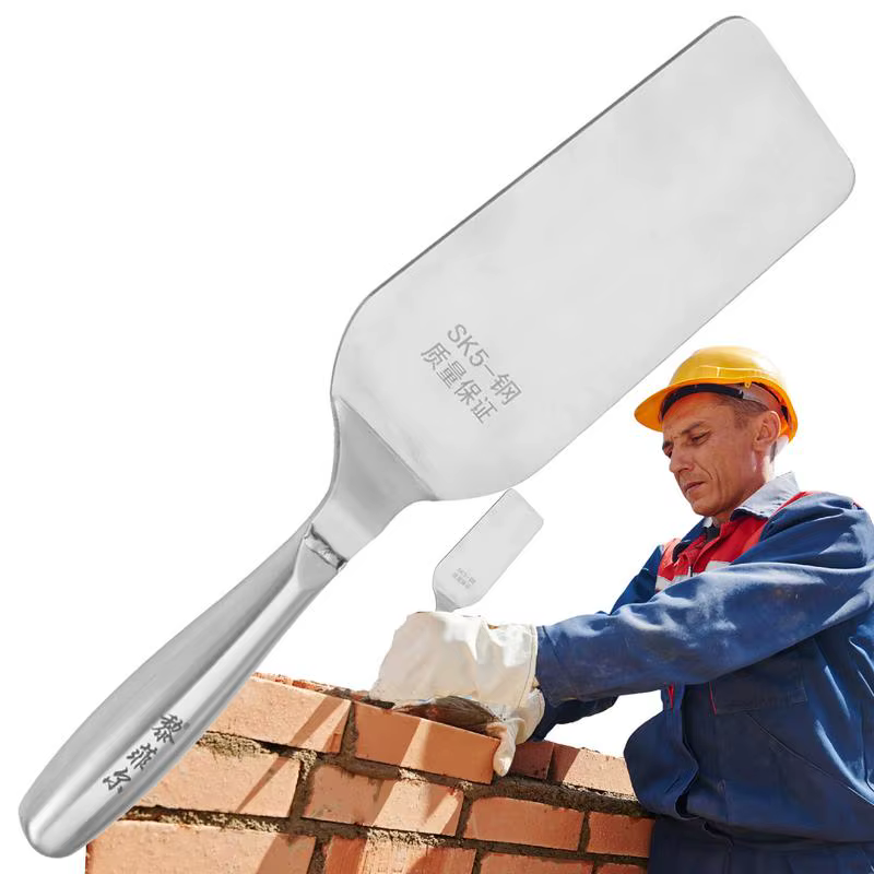 Truelle de finition en acier inoxydable avec poignée confortable, truelle à ciment, outil à main pou
