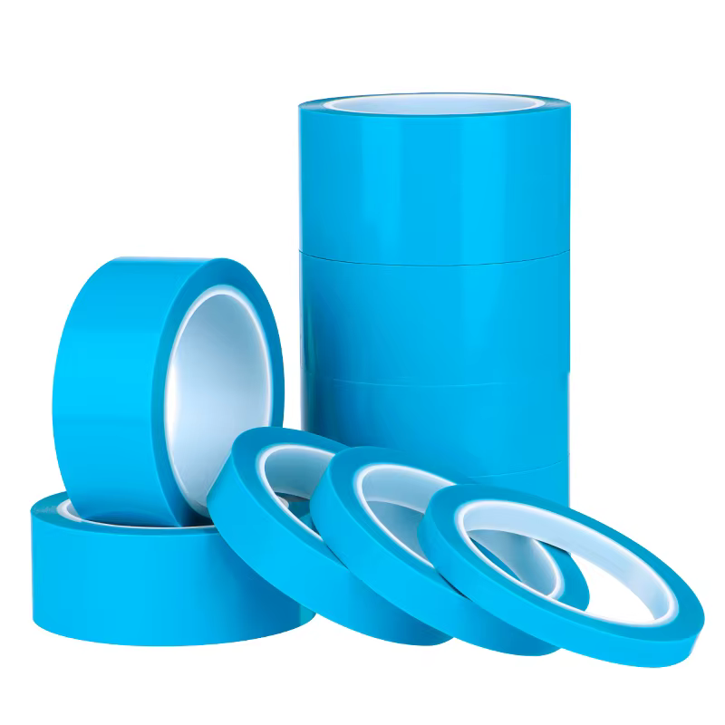 Rouleau de ruban adhésif fixe bleu PET pour réfrigérateur