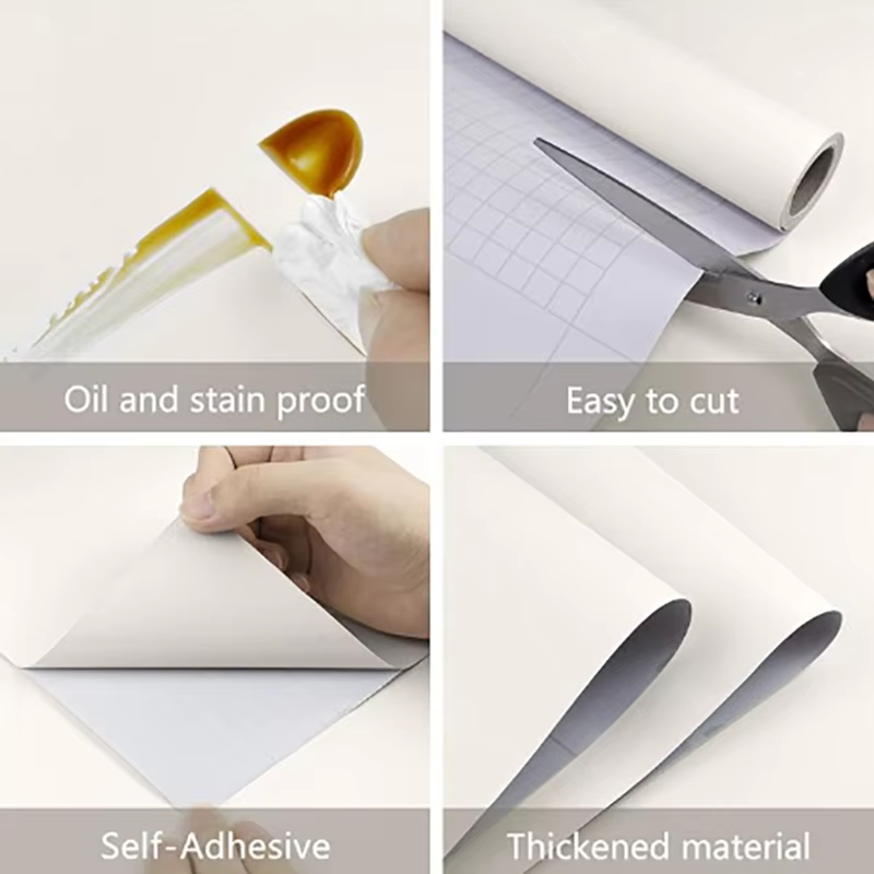 1 rouleau de papier peint auto-adhésif imperméable et résistant aux taches