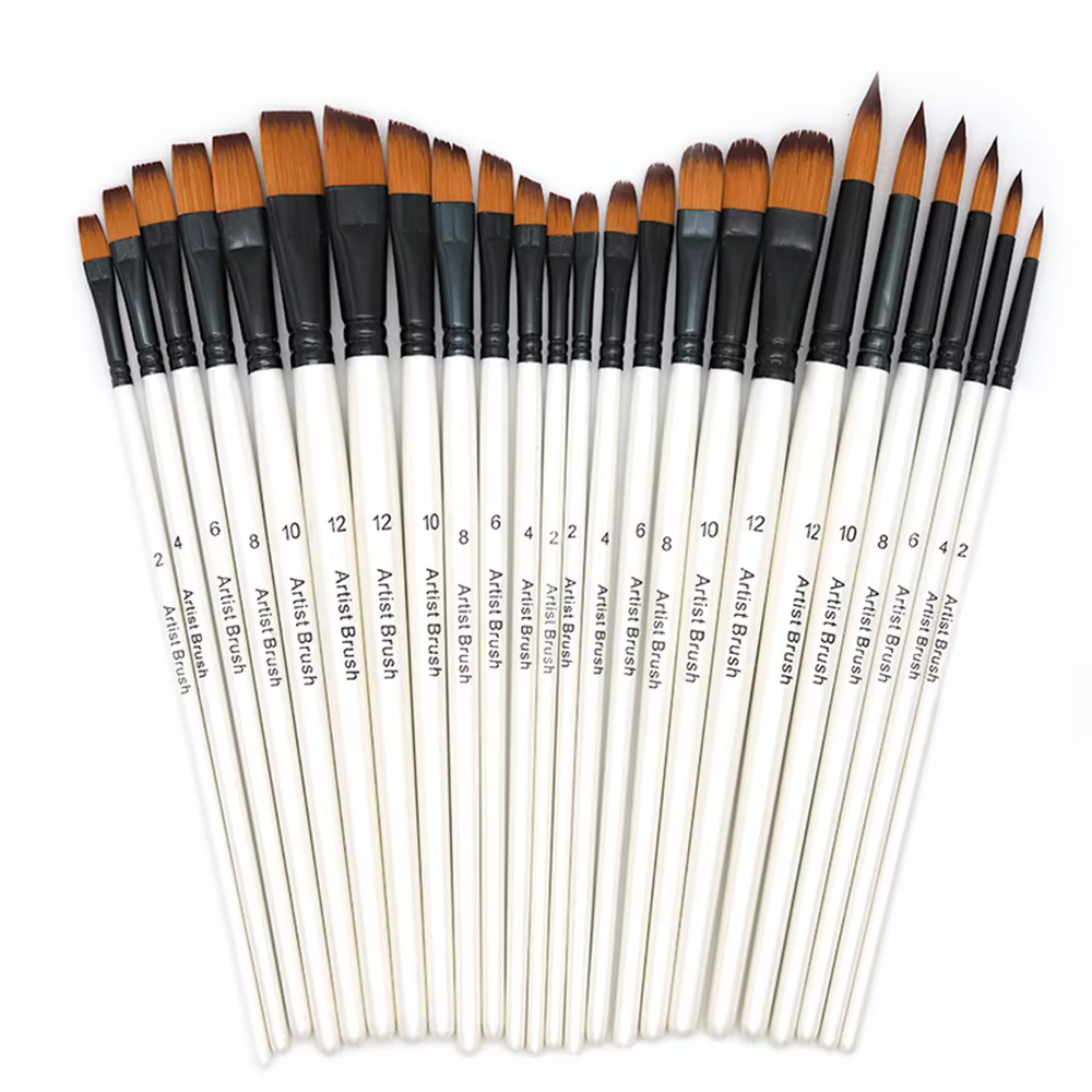 Ensemble de pinceaux de peinture d'artiste
