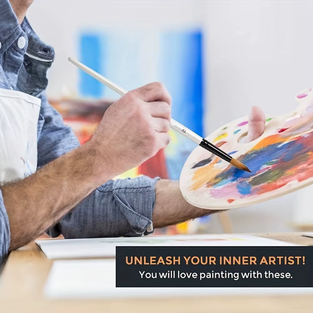 Ensemble de pinceaux de peinture d'artiste