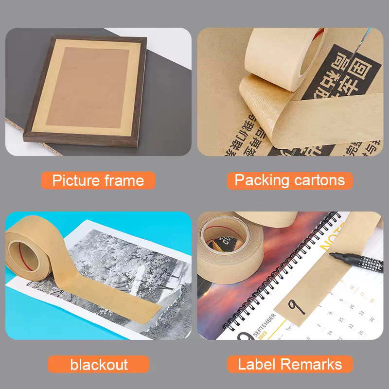 Ruban de papier kraft activé par l'eau