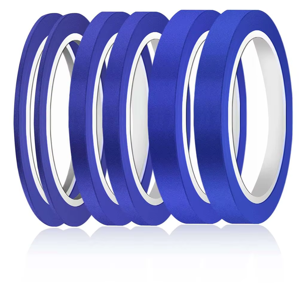3 rouleaux de ruban bleu