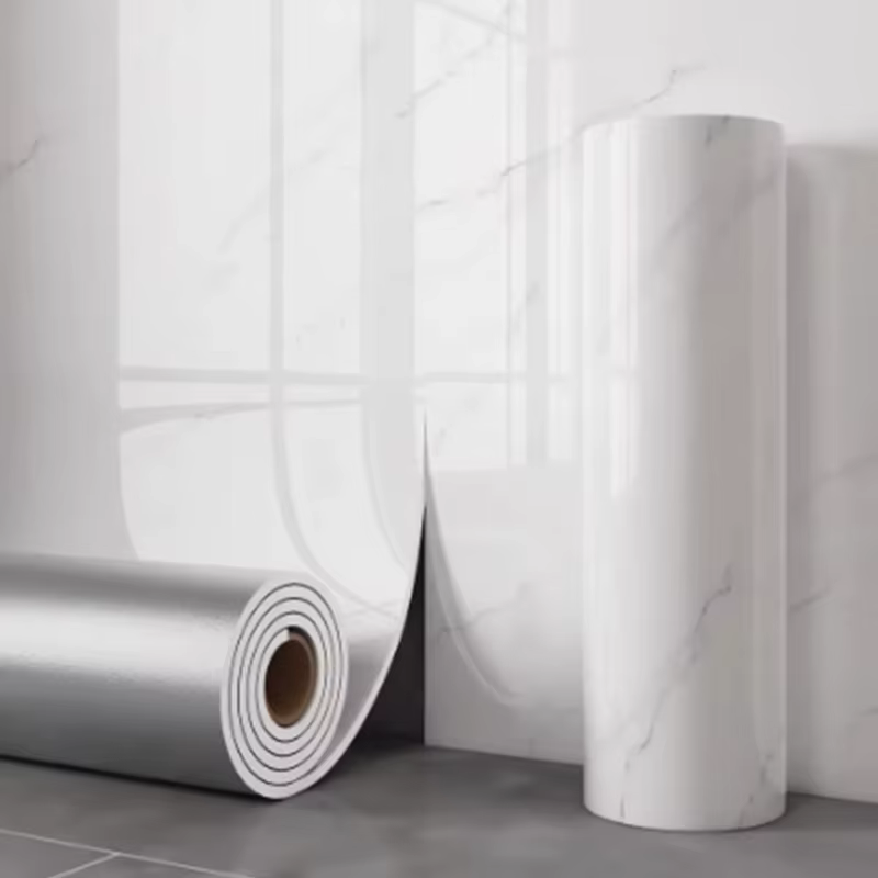 1 rouleau d'autocollant mural en marbre