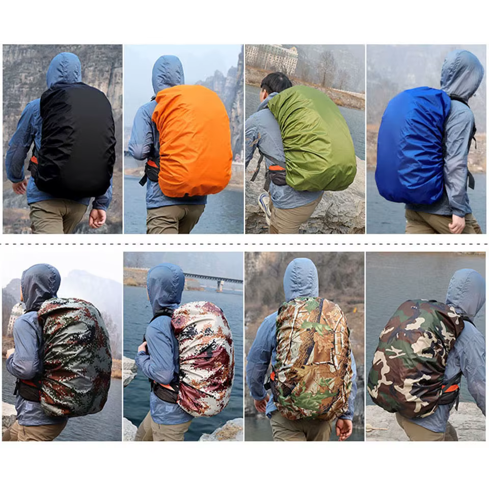 Sac à dos pratique, bouclier anti-pluie, étanche à la poussière, protection solaire, pour Camping en plein air, randonnée, housse de protection