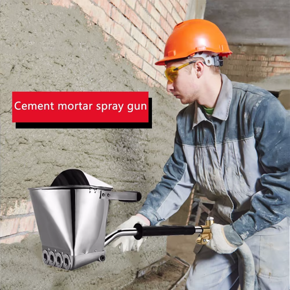 Pulvérisateur à Mortier Mural avec Louche à Trémie