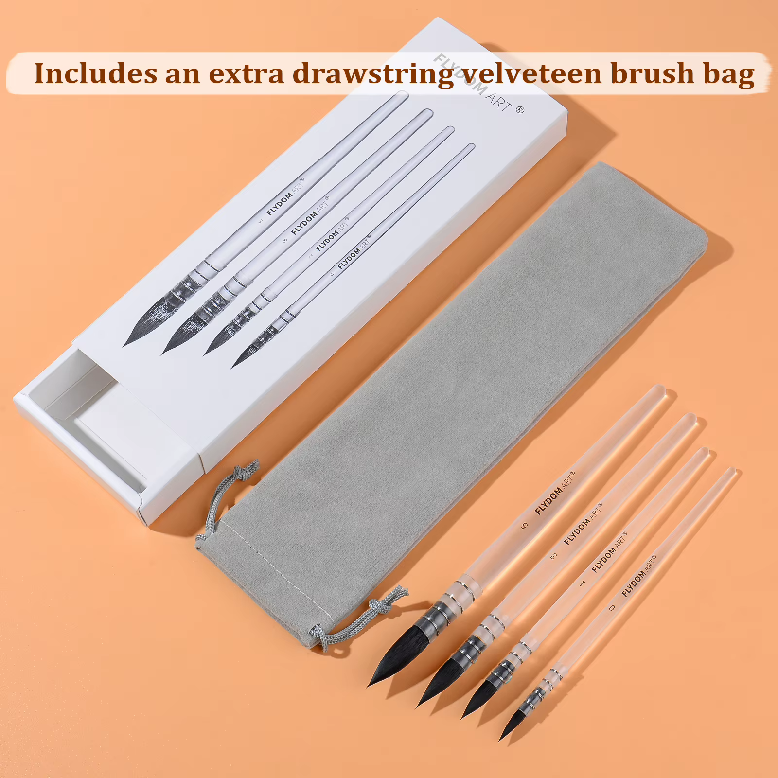 Ensemble de pinceaux d'aquarelle professionnels