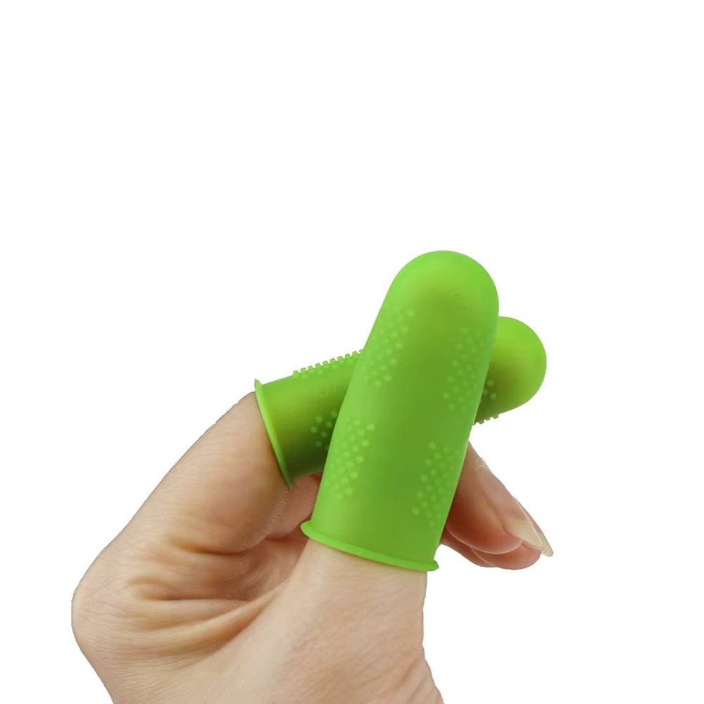 Silicone World – manchon de protection pour doigts en silicone, 5 pièces, anti-coupure, résistant à la chaleur, antidérapant, pour outils de cuisine