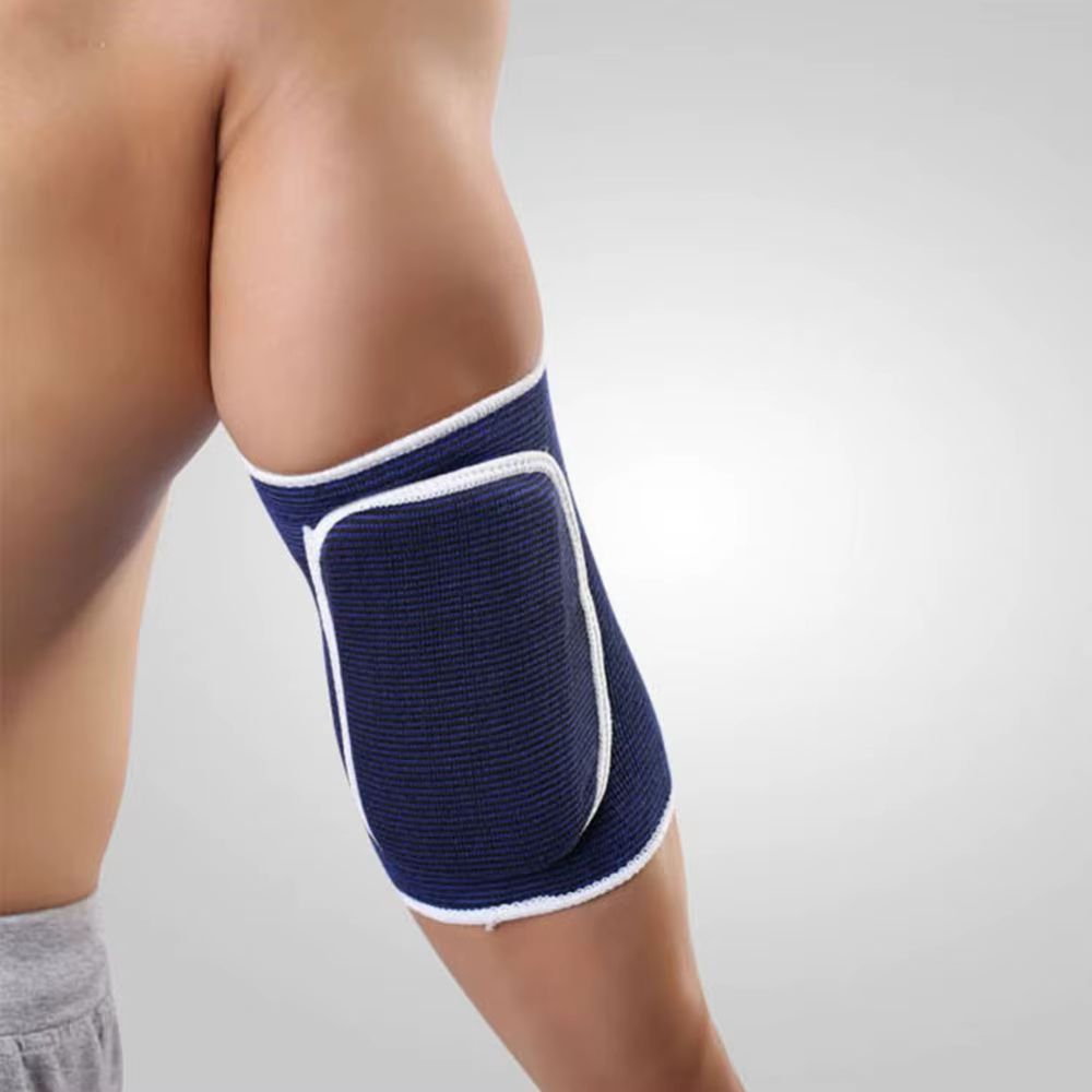 Coussinets de Protection pour coudières Crossfit, 2 pièces, attelle de bras, Support de coude et de genou, volley-ball, basket-ball, manches élastiques