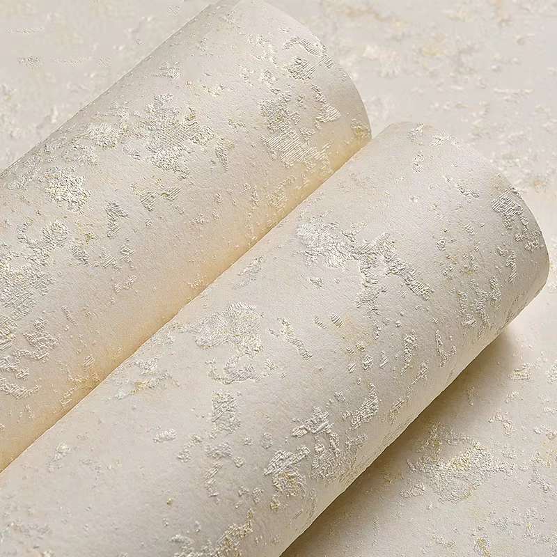Rouleau de papier peint non tissé 3D simple moderne
