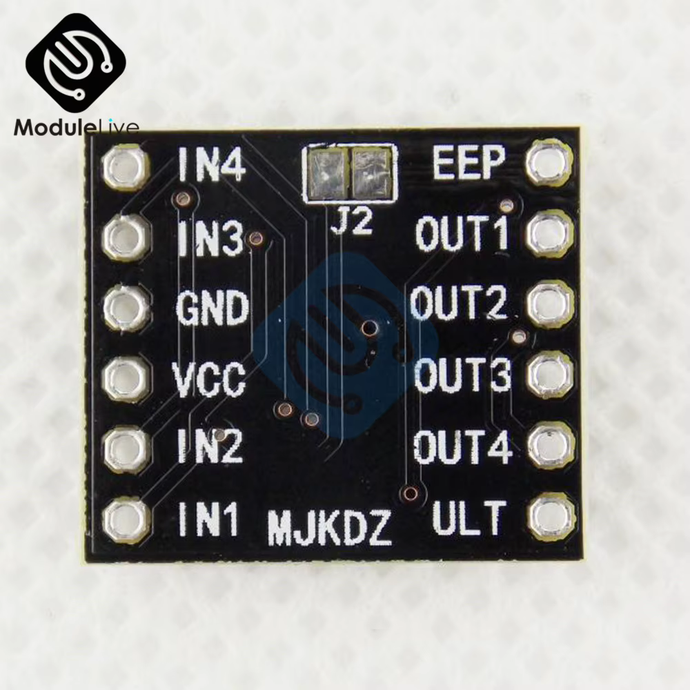 Carte technique de pilote de moteur pas à pas, moteur pas à pas à 4 fils, pont en H, protection contre les surintensités, 2 canaux, 2 canaux, DC, 1,5 A, 3V-10V, DRV8833