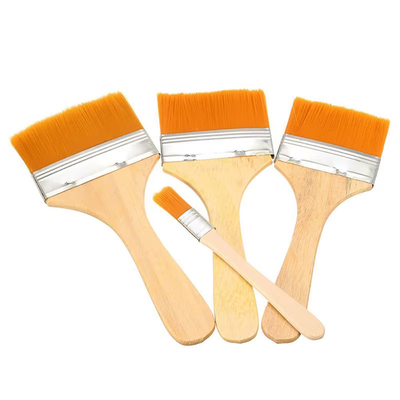 12 pcs/ensemble Haute qualité nylon Mao Banshua peinture à l'huile brosse artistes BARBECUE