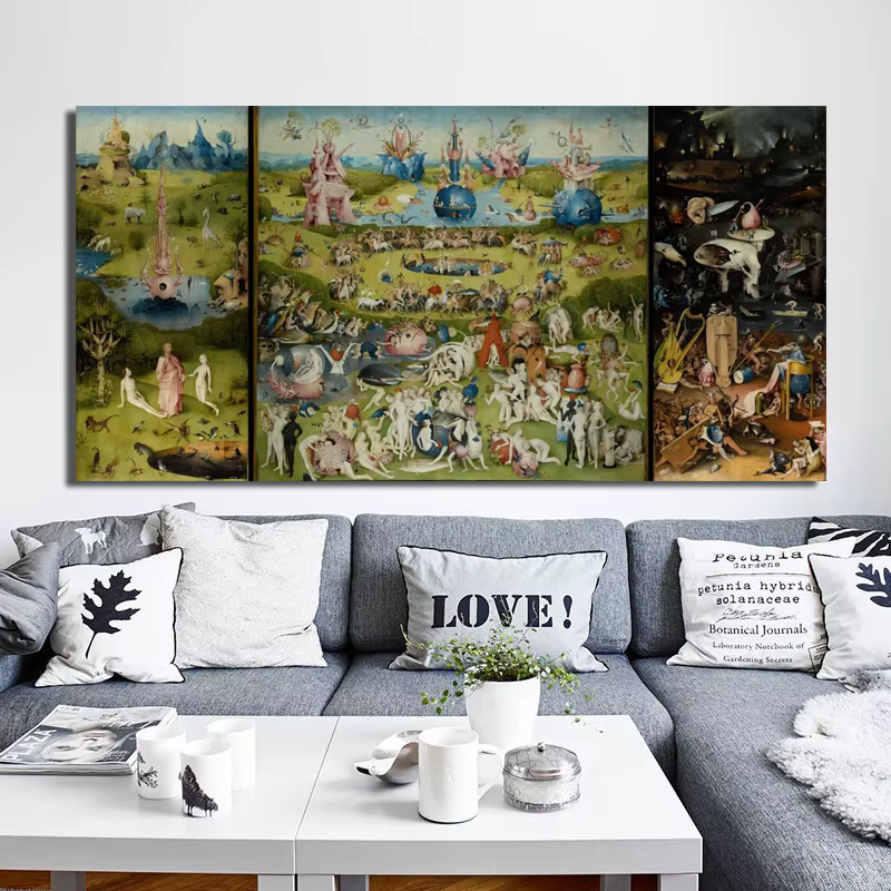 Bosch hiéonymus le jardin de la délice terrestre affiche
