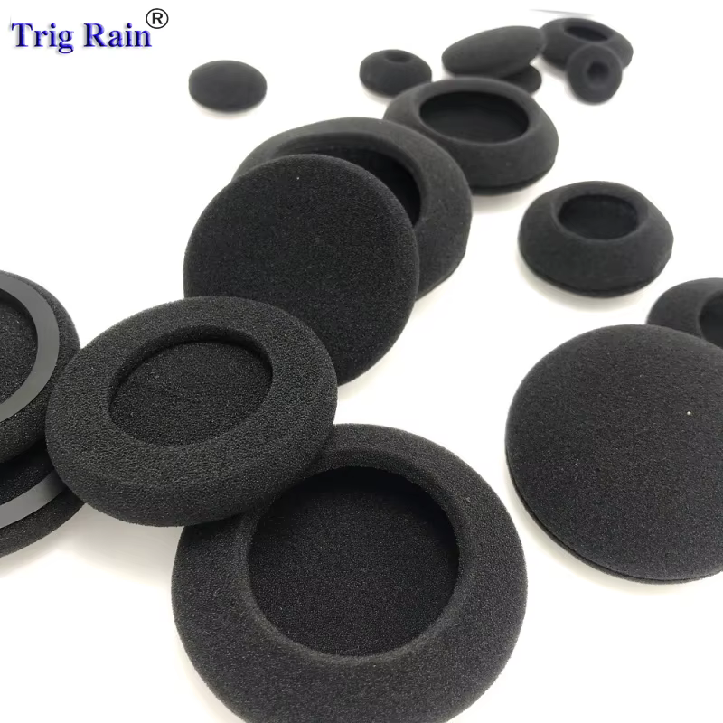 Coussinets d'oreille en mousse épaissie pour casque, éponge, housses de coussins de remplacement, étui pour écouteurs, 35mm, 40mm, 50mm, 55mm, 60mm, 70mm, 80mm