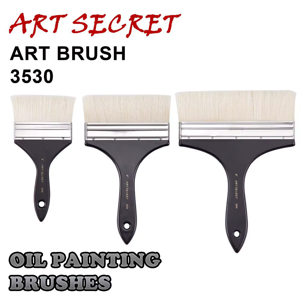 Artsecret – peinture à l'huile avec gros pinceau 3530 poils épais