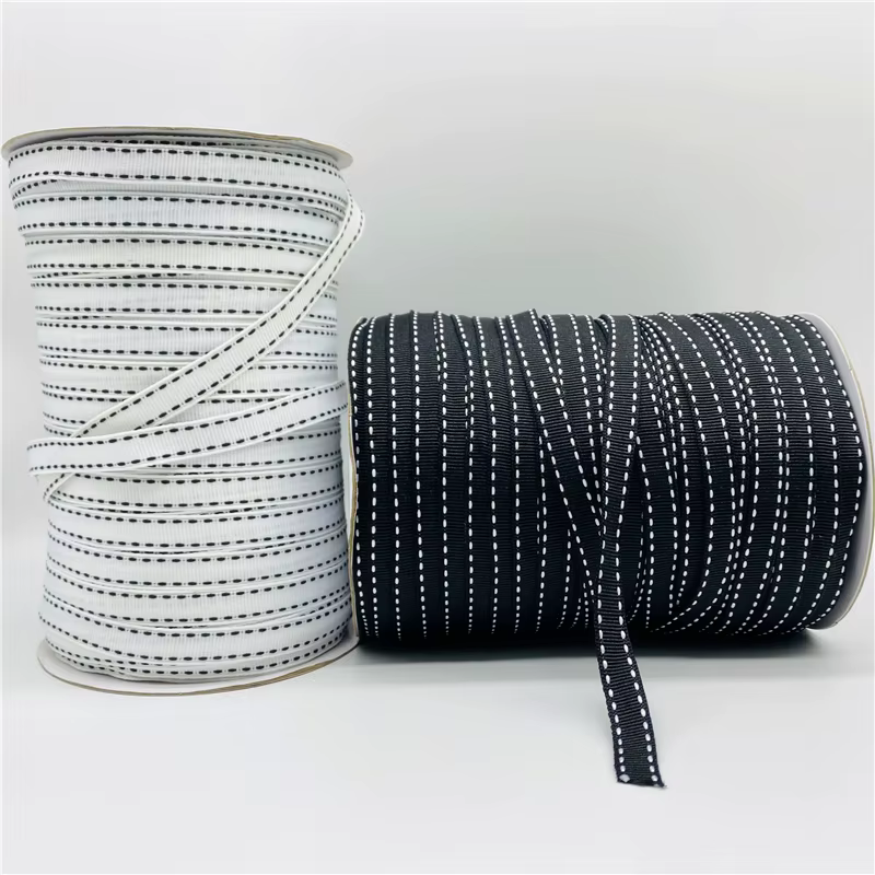 5ayrds/Lot 10mm blanc noir ruban gros grain pour mariage décoration de noël bricolage
