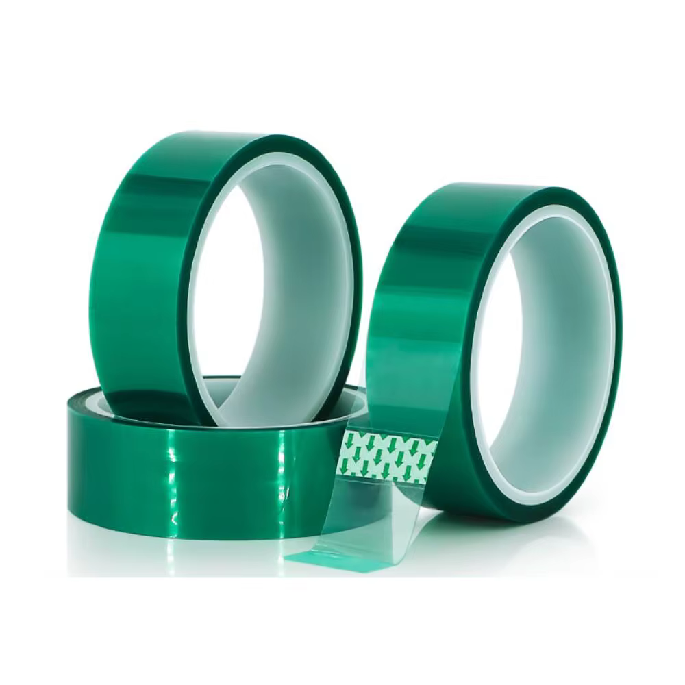 Ruban de masquage haute température en polyester vert