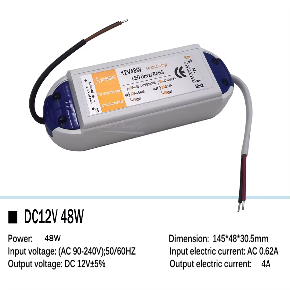 Alimentation LED 5 volts, adaptateur d'alimentation 5V 12A 20A 60W 100W 110V 220V AC à DC5V, alimentation pour bande LED