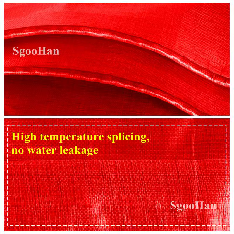 Bâche en PE rouge imperméable
