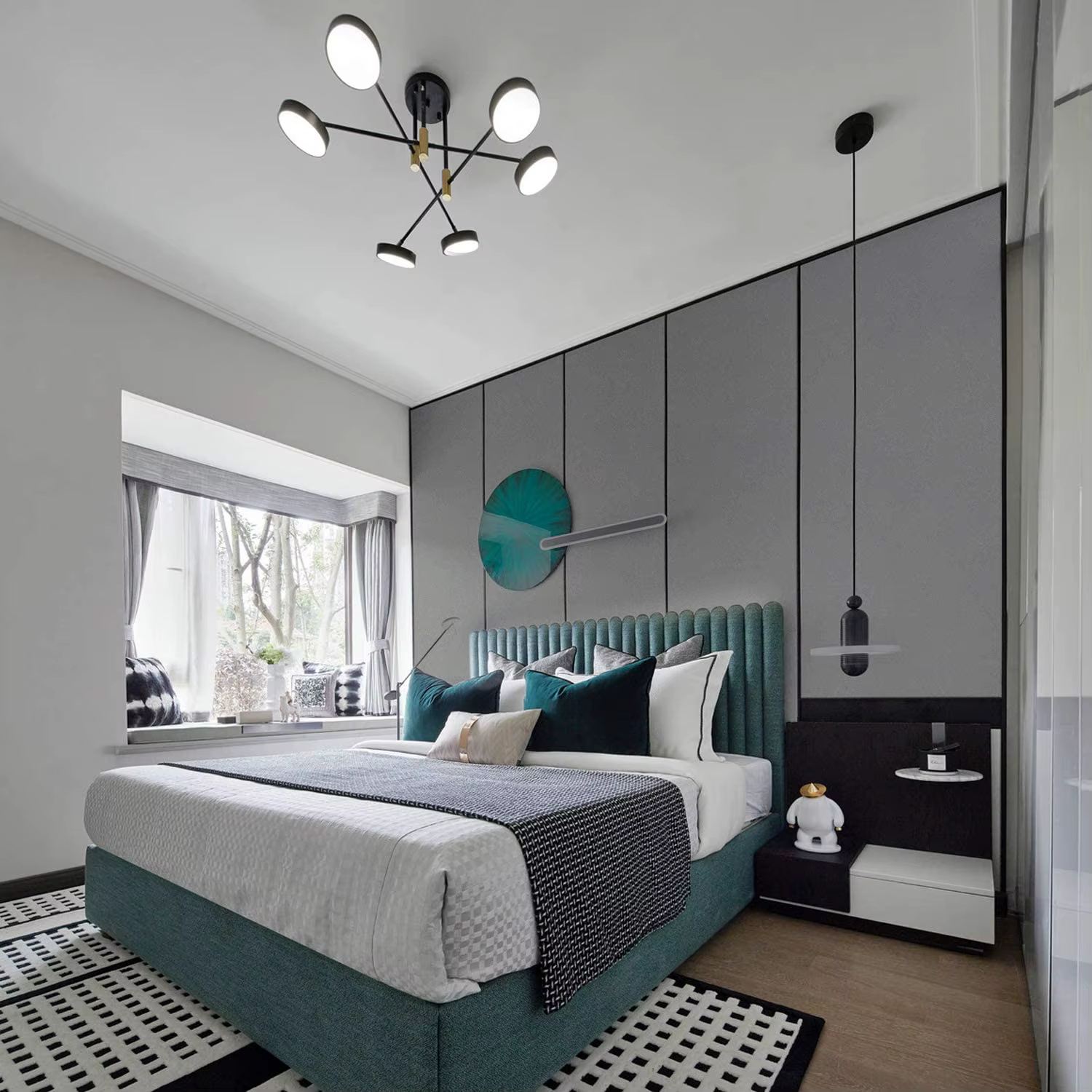 Papier peint auto-adhésif en PVC noir mat