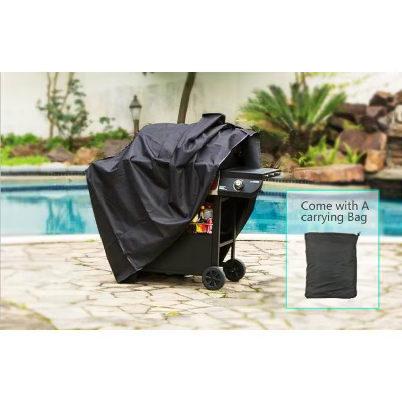 Housse de Protection Anti-Poussière Étanche de Barbecue 1 Pièce, Housses Protectrices Très Résistantes, Rondes de Grilles de BBQ, Weber, Grille, 190 T/ 210D