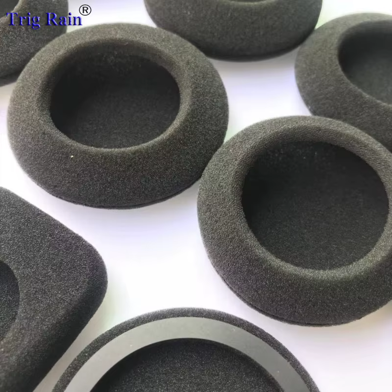 Coussinets d'oreille en mousse épaissie pour casque, éponge, housses de coussins de remplacement, étui pour écouteurs, 35mm, 40mm, 50mm, 55mm, 60mm, 70mm, 80mm