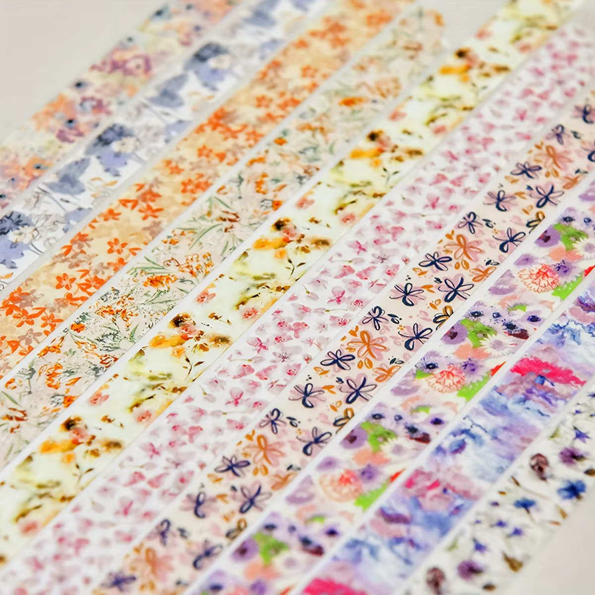 5 rouleaux/ensemble esthétique ruban adhésif décoratif Floral fleur Washi