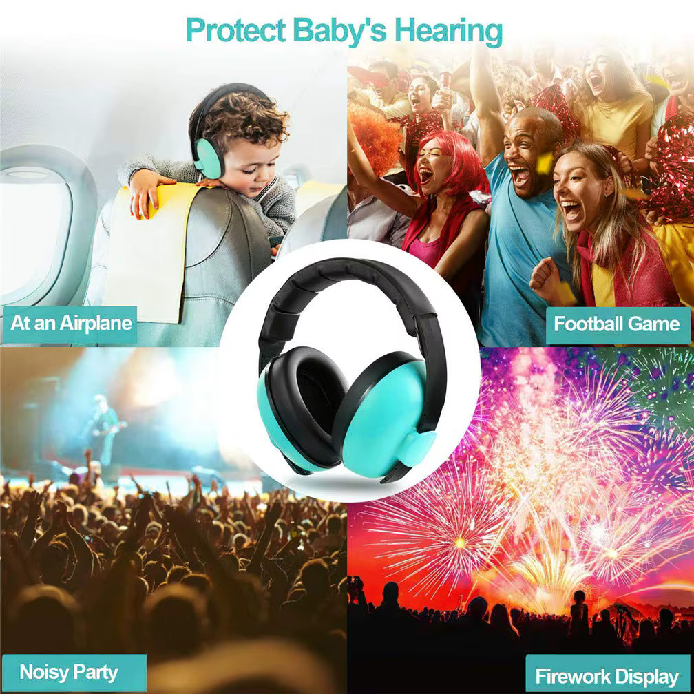 Écouteurs à réduction de bruit pour bébé, suppression forte, sécurité auditive pour enfants de 0 à 3 ans, protège-oreilles de Protection